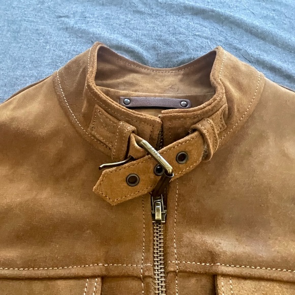 Frye leather Jacket. 100% cow leather. Fitted. - Picture 2 of 6